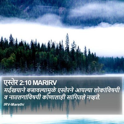 एस्तेर 2:10 MARIRV Bible Verse Image