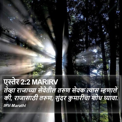 एस्तेर 2:2 MARIRV Bible Verse Image