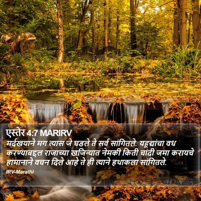 एस्तेर 4:7 MARIRV Bible Verse Image