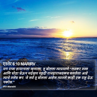 एस्तेर 6:10 MARIRV Bible Verse Image