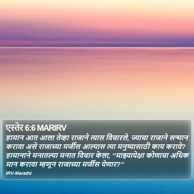 एस्तेर 6:6 MARIRV Bible Verse Image