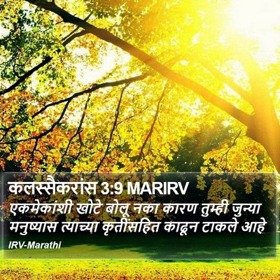 कलस्सैकरांस 3:9 MARIRV Bible Verse Image