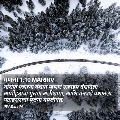 गणना 1:10 MARIRV Bible Verse Image