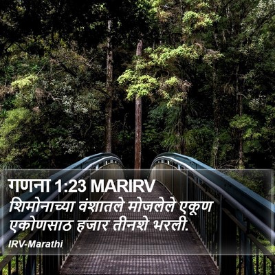 गणना 1:23 MARIRV Bible Verse Image