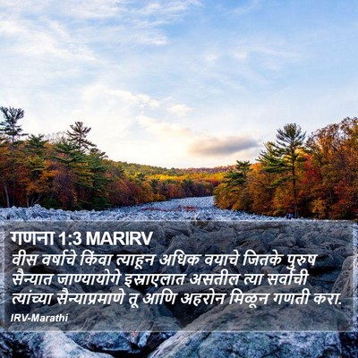 गणना 1:3 MARIRV Bible Verse Image