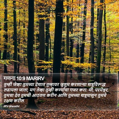 गणना 10:9 MARIRV Bible Verse Image