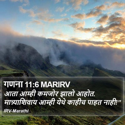 गणना 11:6 MARIRV Bible Verse Image