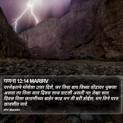 गणना 12:14 MARIRV Bible Verse Image