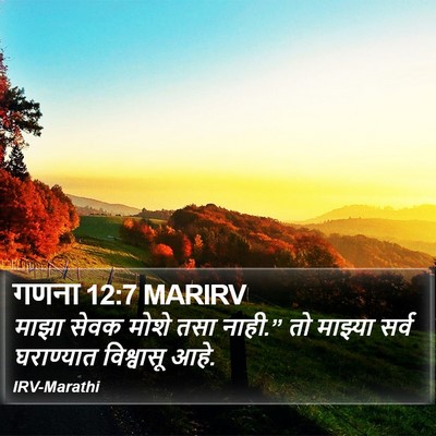गणना 12:7 MARIRV Bible Verse Image