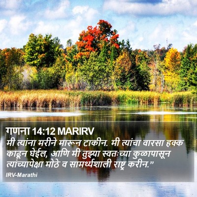 गणना 14:12 MARIRV Bible Verse Image