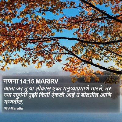 गणना 14:15 MARIRV Bible Verse Image