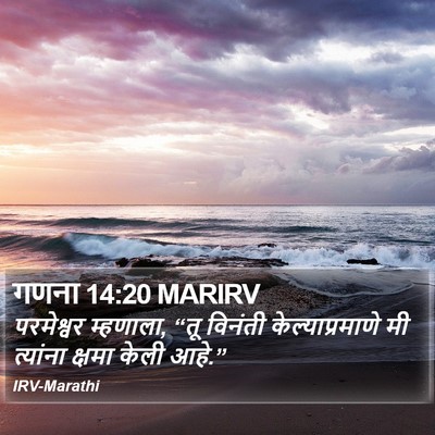 गणना 14:20 MARIRV Bible Verse Image