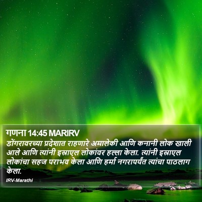 गणना 14:45 MARIRV Bible Verse Image