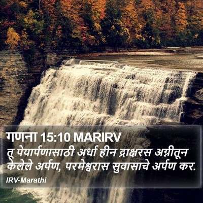 गणना 15:10 MARIRV Bible Verse Image