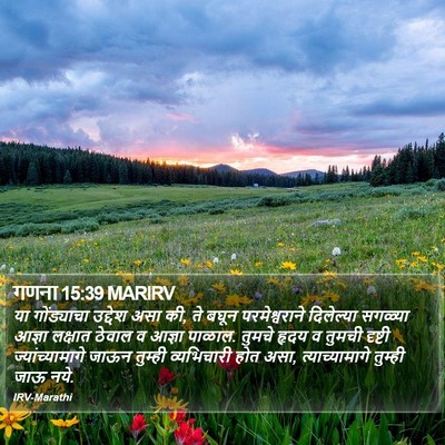 गणना 15:39 MARIRV Bible Verse Image