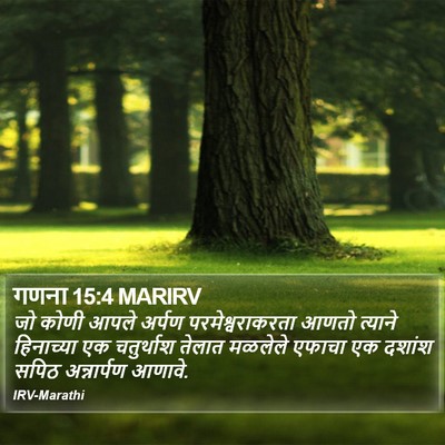 गणना 15:4 MARIRV Bible Verse Image