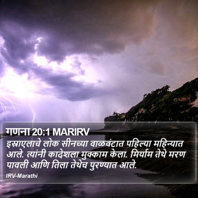 गणना 20:1 MARIRV Bible Verse Image