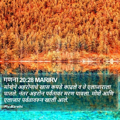गणना 20:28 MARIRV Bible Verse Image