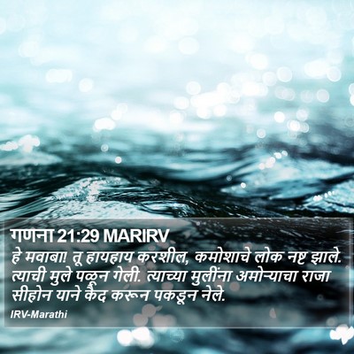 गणना 21:29 MARIRV Bible Verse Image