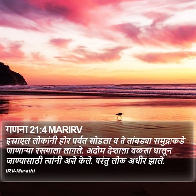 गणना 21:4 MARIRV Bible Verse Image