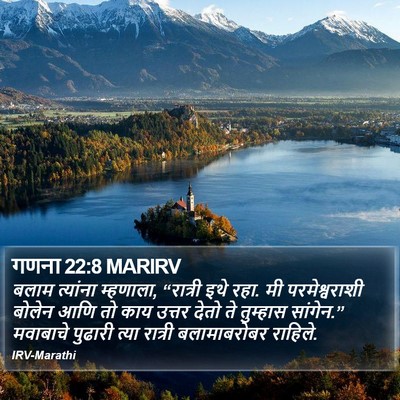 गणना 22:8 MARIRV Bible Verse Image