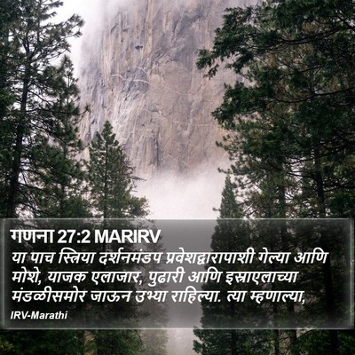 गणना 27:2 MARIRV Bible Verse Image