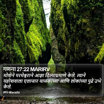 गणना 27:22 MARIRV Bible Verse Image