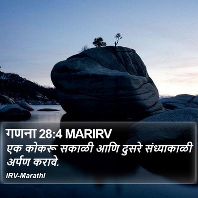 गणना 28:4 MARIRV Bible Verse Image