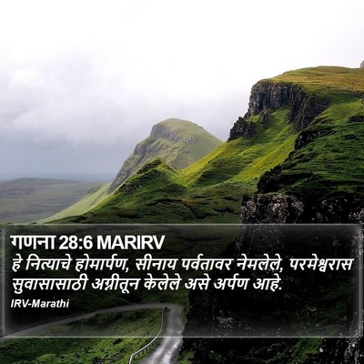 गणना 28:6 MARIRV Bible Verse Image