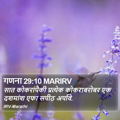 गणना 29:10 MARIRV Bible Verse Image