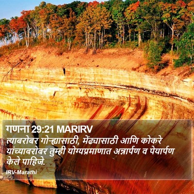 गणना 29:21 MARIRV Bible Verse Image