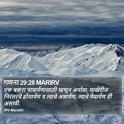 गणना 29:28 MARIRV Bible Verse Image