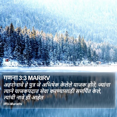 गणना 3:3 MARIRV Bible Verse Image