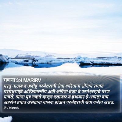गणना 3:4 MARIRV Bible Verse Image