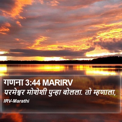 गणना 3:44 MARIRV Bible Verse Image