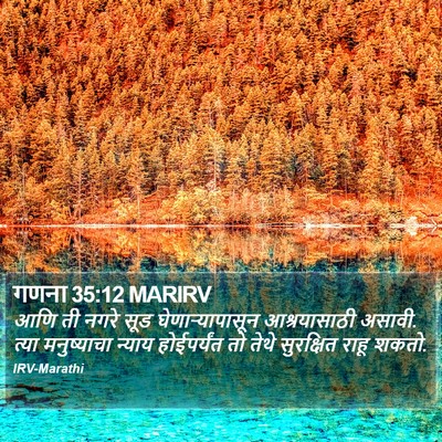 गणना 35:12 MARIRV Bible Verse Image