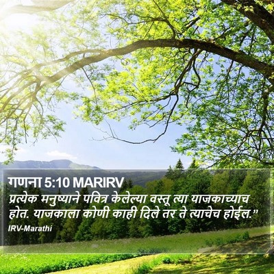 गणना 5:10 MARIRV Bible Verse Image
