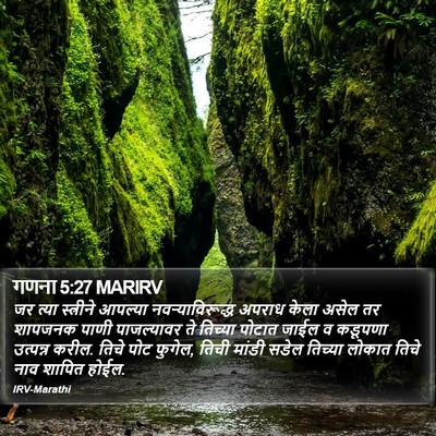 गणना 5:27 MARIRV Bible Verse Image