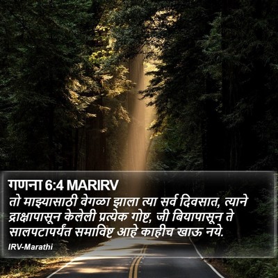 गणना 6:4 MARIRV Bible Verse Image