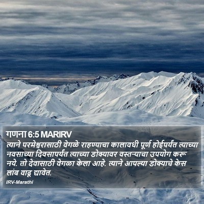 गणना 6:5 MARIRV Bible Verse Image