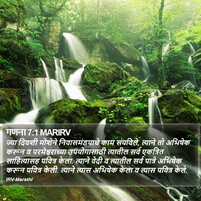 गणना 7:1 MARIRV Bible Verse Image