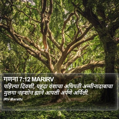 गणना 7:12 MARIRV Bible Verse Image