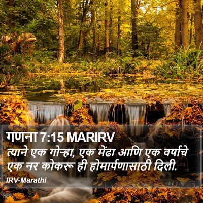 गणना 7:15 MARIRV Bible Verse Image