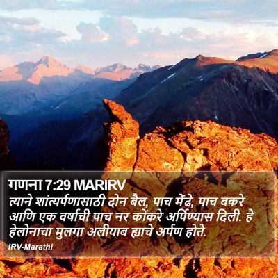 गणना 7:29 MARIRV Bible Verse Image