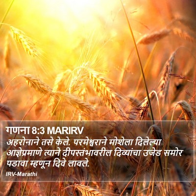 गणना 8:3 MARIRV Bible Verse Image
