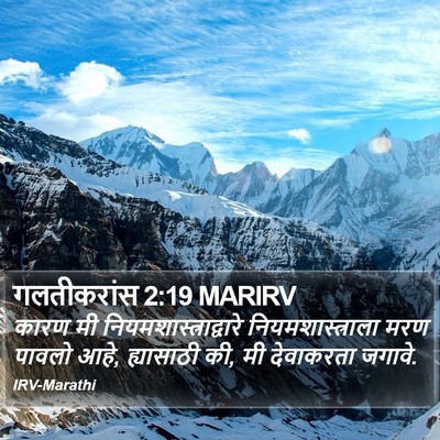 गलतीकरांस 2:19 MARIRV Bible Verse Image