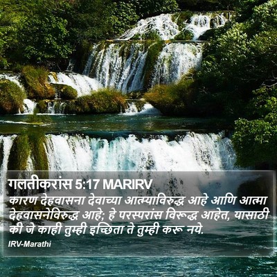 गलतीकरांस 5:17 MARIRV Bible Verse Image