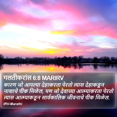 गलतीकरांस 6:8 MARIRV Bible Verse Image