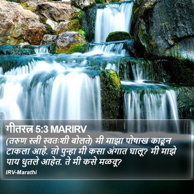 गीतरत्न 5:3 MARIRV Bible Verse Image