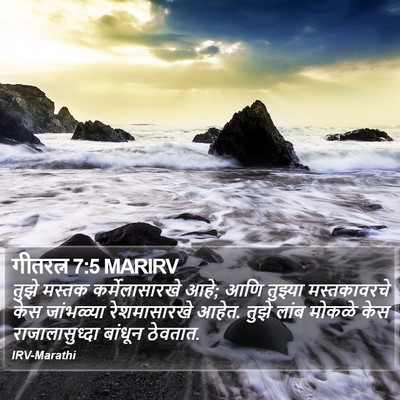 गीतरत्न 7:5 MARIRV Bible Verse Image